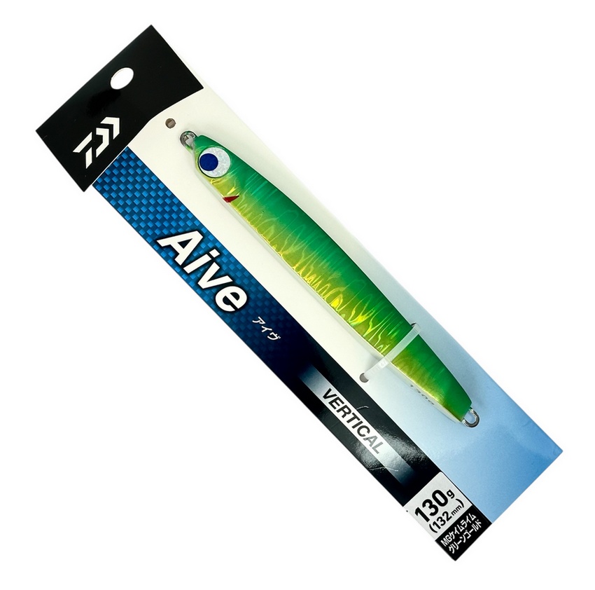 Пилькер DAIWA Aive Vertical 130g #MG Chaim Lime Green Gold 538247 (СИМА. ГОРБУША. КЕТА)