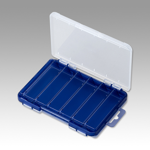 Коробка рыболовная двухсторонняя Meiho REVERSIBLE F-86 CLEAR/CLEAR NAVY (140×104×22mm) 2675