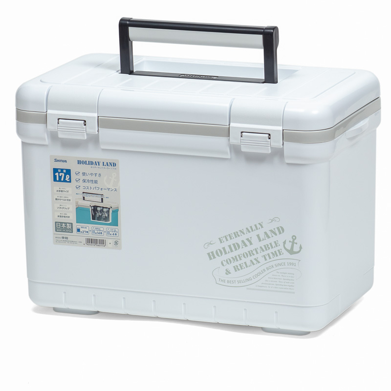 Термобокс SHINWA Holiday Land Cooler 17H белый (45,4x25,8x31,1см) (17L)