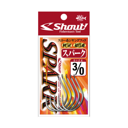 Крючок SHOUT Spark 201SP #1/0 Silver (уп.9шт) 065497