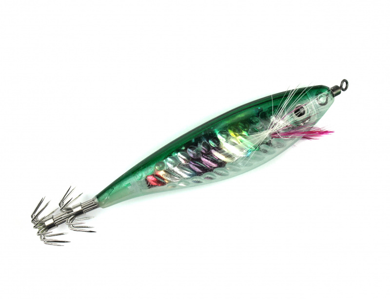 Кальмарница JpFishing Magic Rainbow Fish 100mm #Green Glow UV