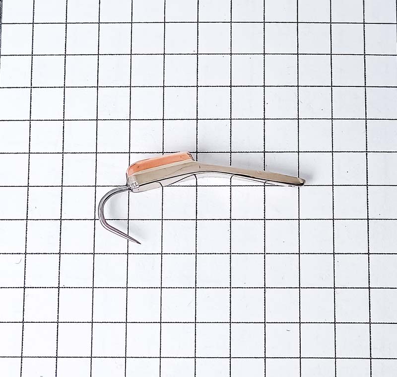 Блесна махалочная Черепаха 25мм 1.8гр (мельхиор-каро) ЛАЗАРЕВ (Хохол) Х-90