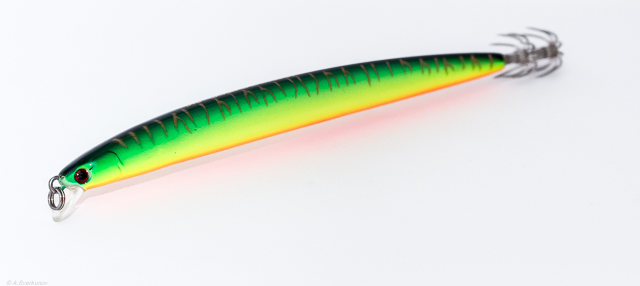 Кальмарный воблер DTD GAVUN CALAMARI 130mm 10.2gr Green Yellow (30323-GY)