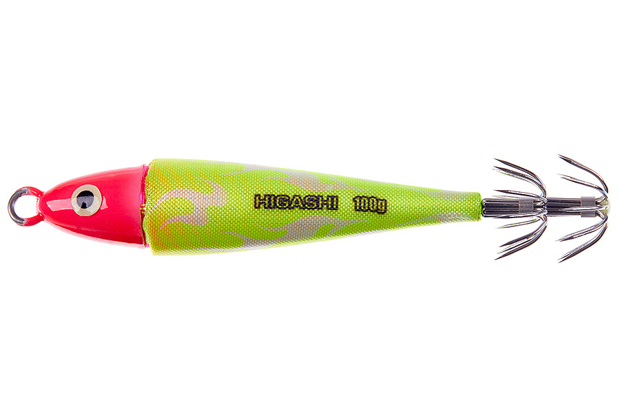 Кальмарница грузовая HIGASHI Squid Cloth sinker 100g #05 Neon Fireman