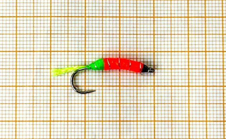 МухоБлесна (25мм) (0.7гр) Orange/Green UV (ЕМ) 