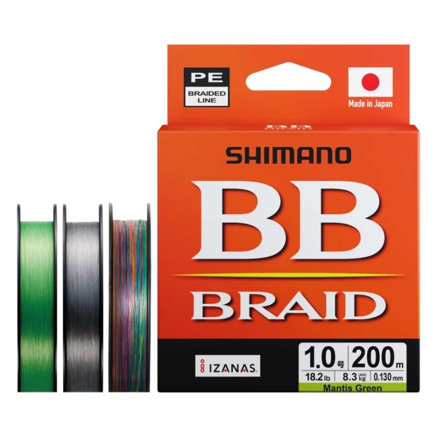 Шнур плетёный SHIMANO BB Braid 200m Multicolor #3.0 LD-M64Y 151568