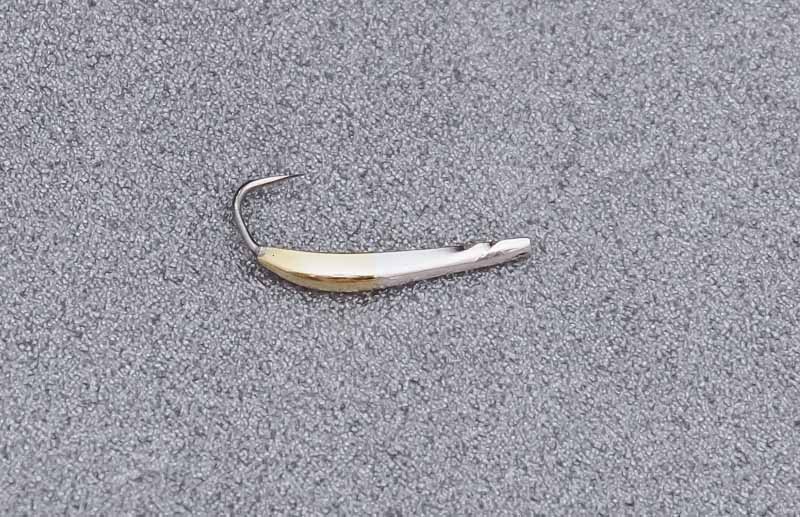 Блесна махалочная Креветка 12мм (зеленка-серебро(мельхиор)) Кр-12/ЗБ