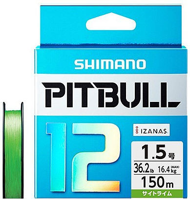 Шнур плетенный Shimano Pitbull 12 150m #0.6 6.3kg 572479