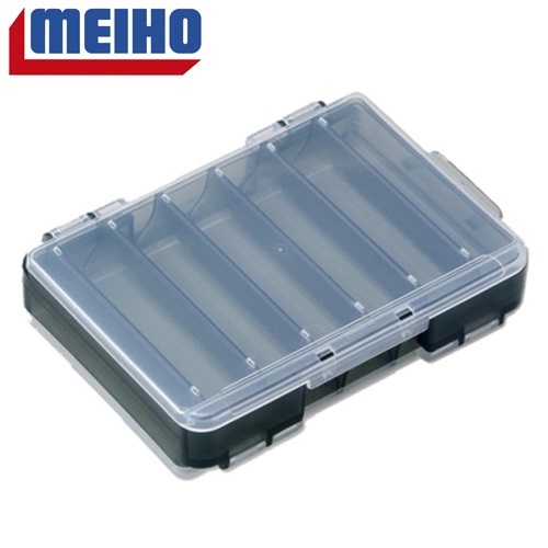 Коробка рыболовная двухсторонняя Meiho REVERSIBLE D-86 CLEAR/SMOKE BLACK (140×104×32mm) 3713
