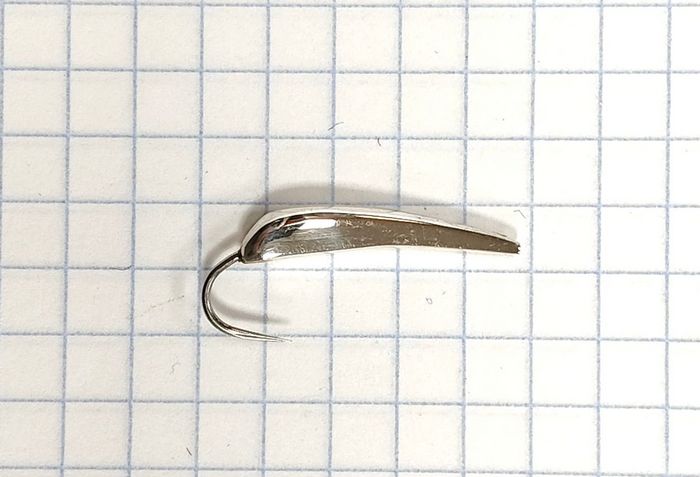 Блесна зубаринно-наважья Жучок 20мм (серебро) (Алексей Л)