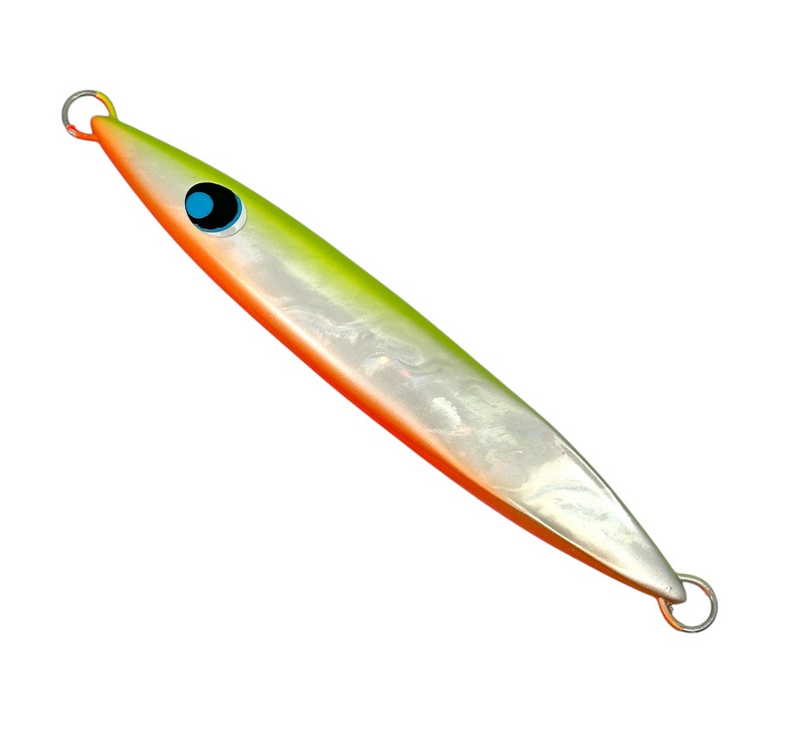 Пилькер UROCO Jig Center Short 175g #249AWG Chart Orange/Z Glow 100621 (СИМА. ГОРБУША. КЕТА)