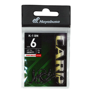 Крючки Hayabusa Carp K-1 EB28771 #2 BN (уп.10шт)