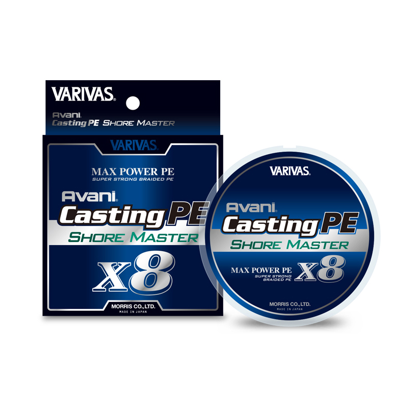 Шнур плетенный VARIVAS Casting PE Max Power X8 Shore Master 200m 0.8 (0.148мм) 104953 