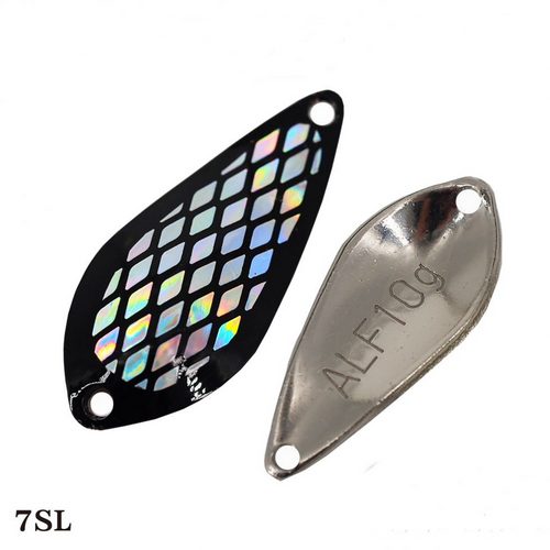 Блесна ALFRED 10g 43mm #7SL Black/Laser Hologram/Silver 2879