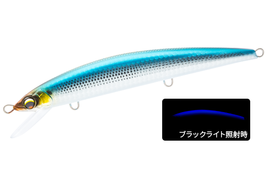 Воблер DUEL AILE MAGNET TG MINNOW SLIM FLOATING 120F 17g 120mm F1257-MKBK