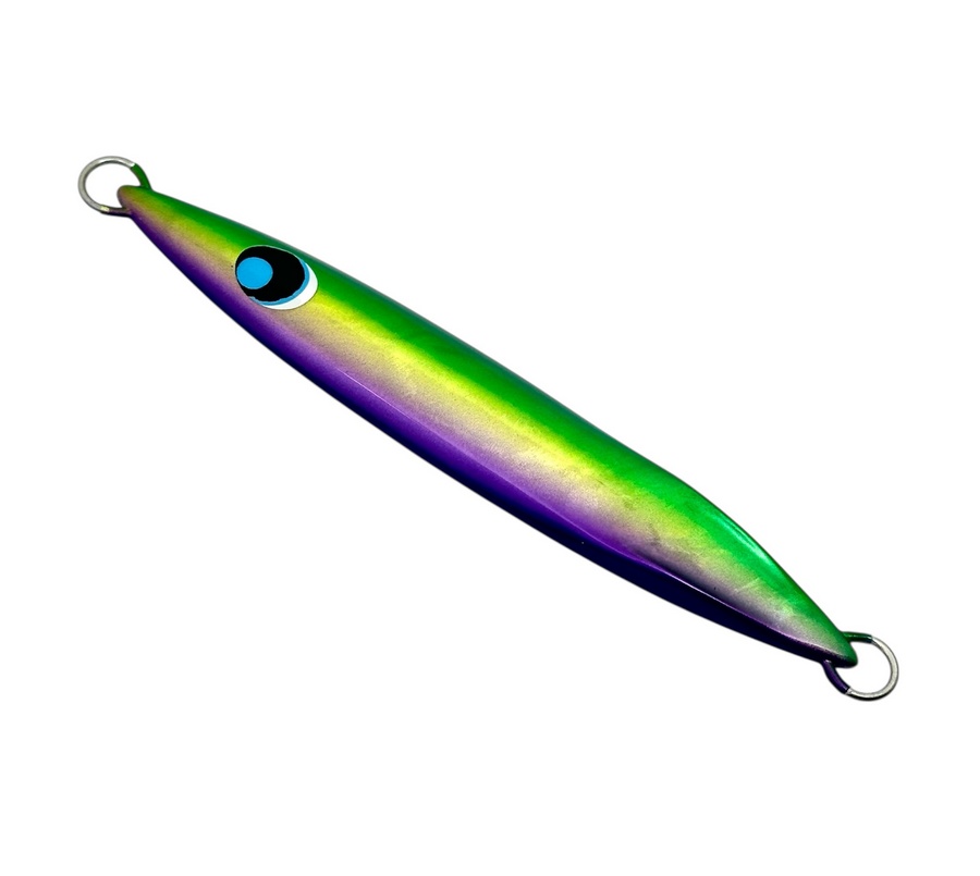 Пилькер UROCO Jig Center Short 125g #248AWG Green Gold Purple/HD Glow 100492 (СИМА. ГОРБУША. КЕТА)