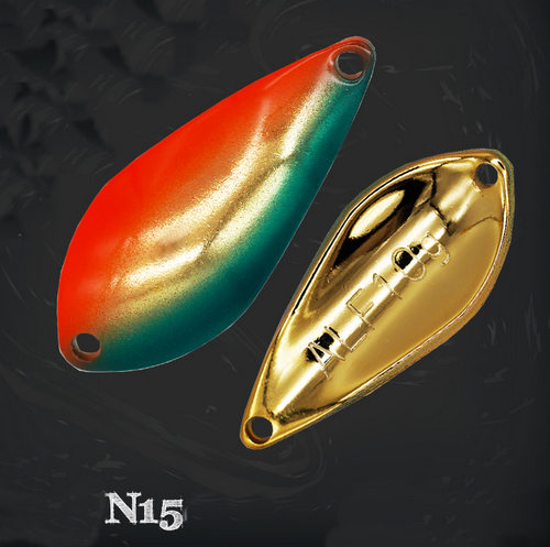 Блесна ALFRED 10g 43mm #N15 Orange/Green/Gold 2796