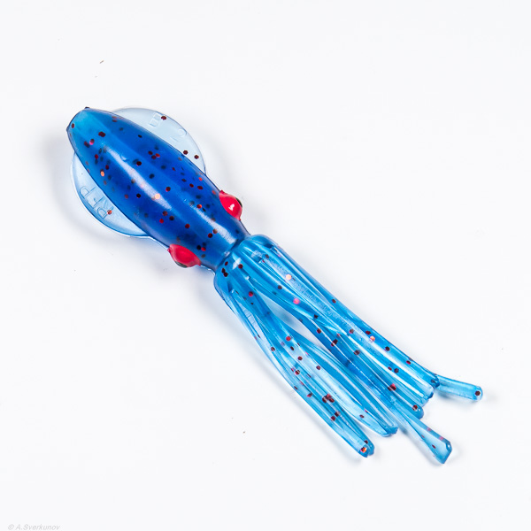 Каракатица B2SQUID 12,7 см неоснащ. Clear Blue/Red Flake/Pink Eyes UV