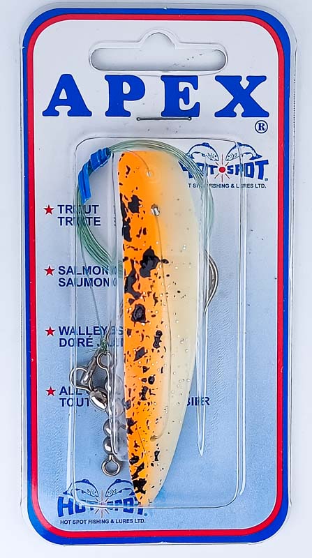 Блесна троллинговая HOT-SPOT APEX TROLLING LURE A3.0 #207 Tiger Prawn Glow