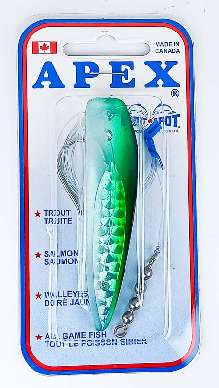 Блесна троллинговая HOT-SPOT APEX TROLLING LURE A3.0 #079 Dark Green/Pearl