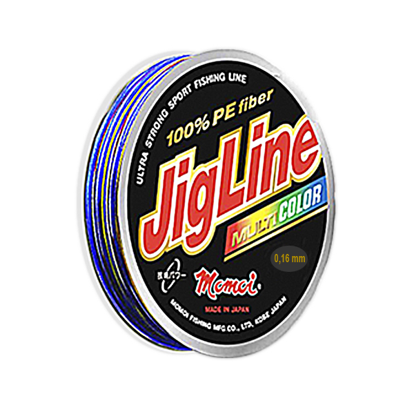 Шнур плетенный MOMOI JigLine Multicolor 0.30mm 25kg 150m ( 5 цветов по 10 м)