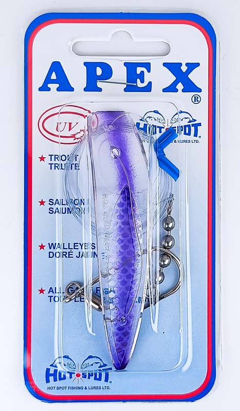 Блесна троллинговая HOT-SPOT APEX TROLLING LURE A3.0 #131 Purple Haze U.V.