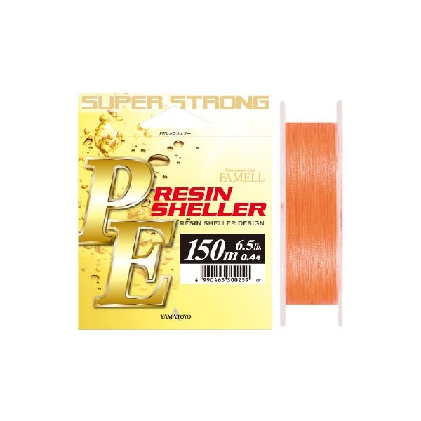 Шнур плетенный YAMATOYO PE Resin Sheller 150M ORANGE #1 300280 