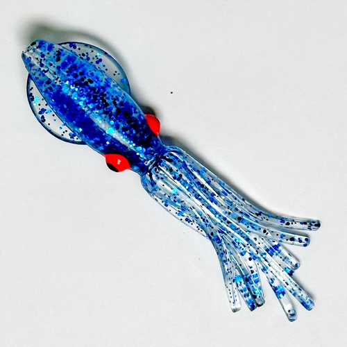 Каракатица RUSQUID 11cm #06 Clear UV/ Blue Flake/ Red Eyes UV (уп.25шт) (PF) (ТОЛЬКО УПАКОВКАМИ 25 Ш