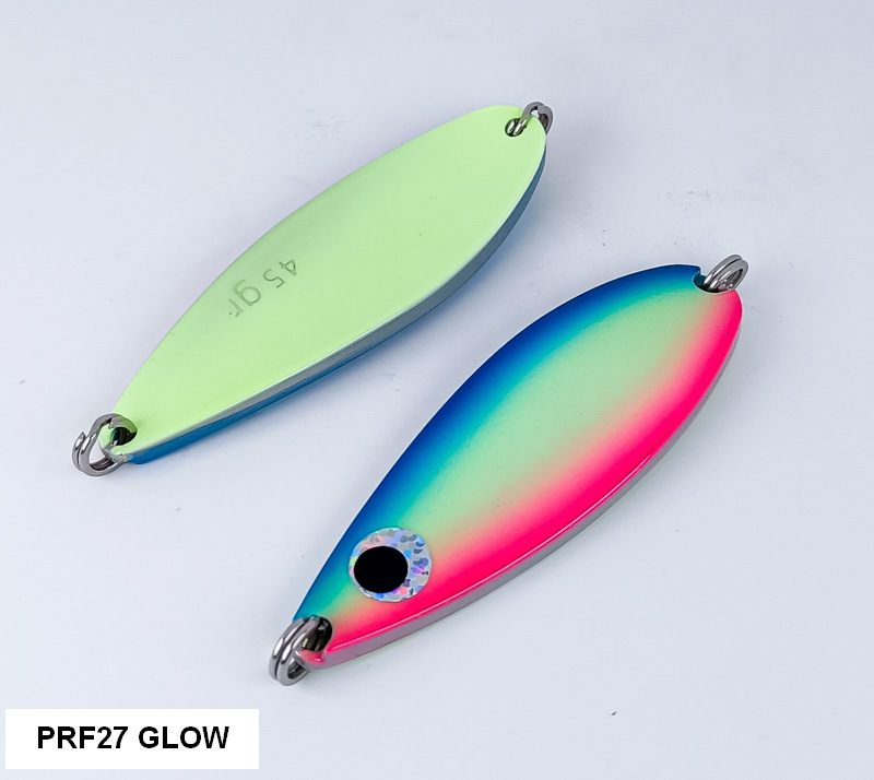 Блесна на кету PF Aki Aji Classic 45g #PRF27 Glow