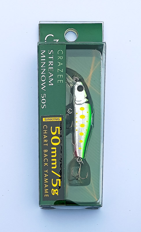 Воблер CRAZEE STREAM MINNOW 50S 5g 50mm #02 CHART BACK YAMAME