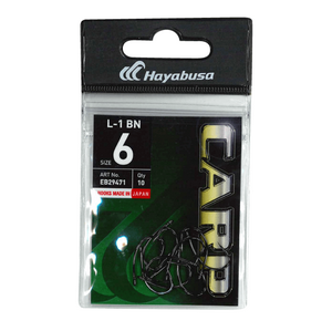 Крючки Hayabusa Carp L-1 #2 BN (уп.10шт) EB29471