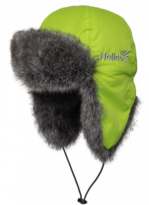 Шапка зимняя женская HELIOS Zabava (тк.Fortex) (цв.Лайм/Чёрный)
