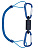 Набор Daiichiseiko Carabiner Holder MG5000 (страховочный тросик+2 магнита с карабином) Blue 332697