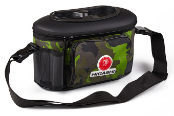 Кан рыболовный HIGASHI Live Bait Box 4,5л (Green Camo)