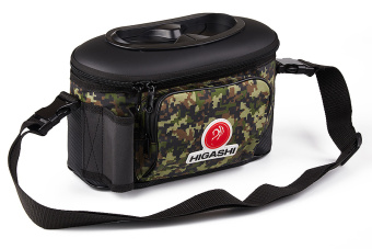 Кан рыболовный HIGASHI Live Bait Box 4,5л (Green Digital Camo)