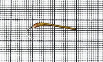 Блесна зубаринно-наважья 20мм (серебро(мельхиор)-каро-зеленка) (Проф.)