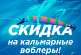 СКИДКА НА КАЛЬМАРНЫЕ ВОБЛЕРЫ!!!