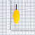 Поплавок Float Stream Eva Yellow 8gr (PF)