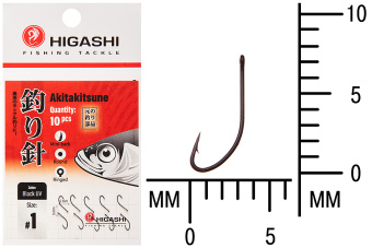 Крючок HIGASHI Akitakitsune ringed 