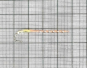 Блесна зимняя Крученая Z (35мм) (серебро+зеленка+каро)