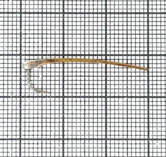 Блесна Коса 30мм (серебро-зеленка)