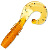 Твистер Megabass Rocky Fry Curly Tail 1,5" (3,81см) Shrimp