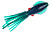 Приманка Higashi Squid 11см #13 Emerald Green/ Silver Flakes