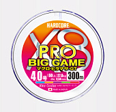Шнур плетенный DUEL HARDCORE X8 PRO BIG GAME  #6.0 80lb 42.0kg 300m Multicolor 531531
