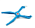 Захват рыболовный DRESS DINO GRIP RAPTOR BLUE 145185