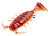 Виброхвост съедоб. искусст. LJ Pro Series ALIEN BUG 2.5in #T48 (7шт) Red Fire Tiger 140165-T48