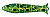 Блесна троллинговая THOMAS SPEEDY SHINER 1/4 oz #C21BDF (BLACK DOT FROG)