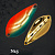 Блесна ALFRED 10g 43mm #N15 Orange/Green/Gold 2796