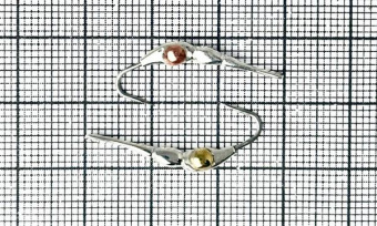 Блесна Криль P (25мм) (0,8гр) (незильбер+глаза каро+латунь)