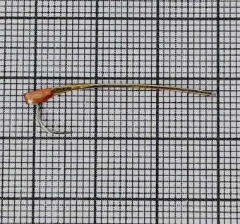 Блесна Коса 30мм крученная (каро-серебро-зеленка)